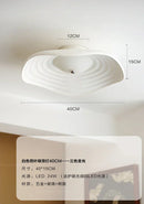 GobekUsa Lotus Leaf Ceiling Light: LED Modern Retro Resin Fixture for Home Decor & Living Space