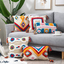 GobekUsa Boho Tassel Macrame Throw Pillow Covers - Luxury Home Decor for Bed Sofa