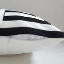 GobekUsa Geometric Embroidery Cushion Cover 45x45cm Black Grey Soft Cozy for Home Decor