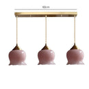 GobekUsa Glass Copper Led Pendant Light: Nordic Modern Loft Decor for Bedroom, Kitchen, Bar
