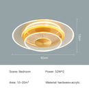 GobekUsa Double Layer 60CM LED Ceiling Light for Living Dining Room Bedroom
