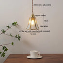 GobekUsa Green Glass LED Pendant Lights Modern Hanging Lamp Home Decor