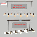 GobekUsa Industrial Kitchen Island Chandelier Light for Living Room Dining Pendant Lamps E27