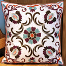 GobekUsa Ethnic Flower Elephant Pillowcase, Hand-Embroidered Boho Cushion Cover