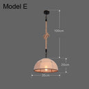 GobekUsa Industrial Rustic Pendant Lights Indoor Lamp for Living Dining Room Home Décor