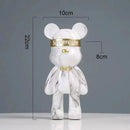 GobekUsa Graffiti Bear Figurine: Modern Abstract Home Decor Statuette