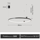 GobekUsa Circular All-Copper Italian Style LED Pendant Lamp for Living Room and Bedroom