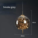 GobekUsa Glass Pendant Lights: Modern LED Ceiling Chandelier for Bedroom & Bathroom