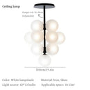 GobekUsa Grape Chandelier: Modern Glass Ball Pendant Lamp for Living Room and Bedroom