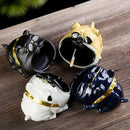 GobekUsa Bulldog Sunglasses Ceramic Ashtray - Smoking Accessories, Weed Ash Tray, Home Decor Gift