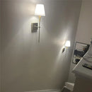 GobekUsa Cloth Lampshade Wall Sconce for Home Decor & Bathroom Mirror Light