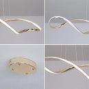 GobekUsa LED Pendant Light: Modern Hanging Lamp for Living Dining Room Kitchen Bar Loft