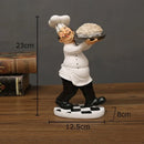 GobekUsa Bearded Chef Resin Figure Sculpture Modern Kitchen Desk Decor Ornaments