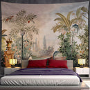 GobekUsa Banana Leaf Tapestry Wall Hanging Psychedelic Hippie Tapiz Boho Room Decor