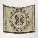 GobekUsa Bohemian Throw Blanket - Geometric Abstract Tapestry Sofa Cover with Tassel - Living Room Decor Rug