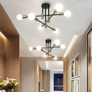 GobekUsa LED Sputnik Chandelier Ceiling Light Fixtures for Bedroom Living Room