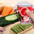 GobekUsa 3-in-1 Magic Peeler Trio Set: Slicer, Shredder, Julienne Cutter - Kitchen Tool