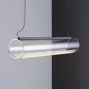 GobekUsa Glass Cylinder Chandelier: Sleek Indoor Lighting for Living Room & Dining Room