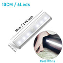 GobekUsa LED Motion Sensor Night Light for Cabinets Wardrobe Bedroom - 6/10 LEDs