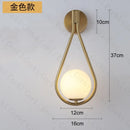 GobekUsa Glass Ball LED Wall lamp Nordic Modern Minimalist Bedroom Lighting Fixtures
