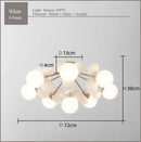 GobekUsa Frost Glass Ceiling Chandelier for Home Indoor Lighting