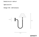 Coco French Minimalist Fabric Branch Chandelier