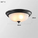 GobekUsa Black Bronze Ceiling Light with Frosted Glass Shade for Bedroom and Kitchen