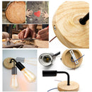 GobekUsa Hemp Rope Wall Lamp E27 Indoor Outdoor Loft Industrial Sconce Bedside Lamp