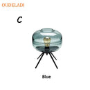 GobekUsa Glass Table Lamp: Modern Art Shelf Desk Lamp for Bedroom Decor
