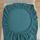GobekUsa Blue Quilted Chair Cover Slipcover Stretch Elastic Chair Protector for Banquet