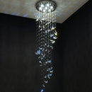 GobekUsa Crystal Staircase Chandelier: Luxury LED Hanging Lamps for Modern Living Room