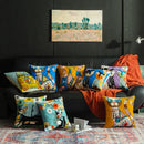 GobekUsa Christmas Picasso Style Abstract Cushion Cover for Living Room Sofa and Bed