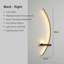GobekUsa Black Gold Modern Wall Sconce for Bedroom Study Home Indoor Lighting