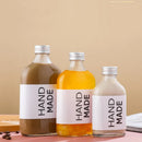 GobekUsa Clear Glass Beverage Bottles: Reusable for Juicing, Smoothies, Kombucha, Tea, Milk, and Wine