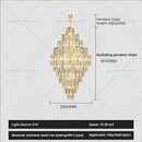 GobekUsa Crystal Chandelier: Modern Simple Luxury for Duplex Villa & Loft