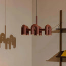 GobekUsa LED Macaron Pendant Chandelier - Modern U Shape Hanging Lamp