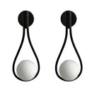 GobekUsa Glass Ball Brass Wall Lamp LED Bedroom Living Room Lighting