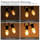GobekUsa Diamond Chandelier LED Light Bulbs 7W C7 Candelabra Base Decor Edison Bulb