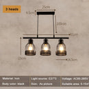 GobekUsa Industrial Loft Chandelier for Living Room Bedroom Coffee Shop Dining: 3/4/5 Heads