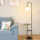 GobekUsa Glass Side Table LED Floor Lamp for Nordic Living Room Art Decor