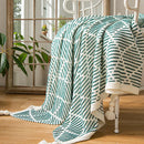 GobekUsa Knit Sofa Blanket - Luxury Decorative Plaid Bedspread Throw Blanket