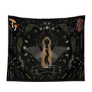 GobekUsa Botanical Witchy Tapestry: Hanging Boho Room Decor with Mushrooms and Snakes