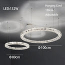 GobekUsa Crystal LED Chandelier - Modern Luxe Living Room Lighting