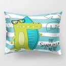 GobekUsa Cartoon Dinosaur Pillowcase for Home Decor and Kids Bedroom