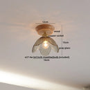 GobekUsa Glass Wood LED Ceiling Light Modern Ceiling Lamp