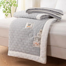 GobekUsa Knitted Waffle Summer Quilt: Soft, Breathable, Cooling, Machine Washable, Thin & Skin-friendly