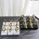 GobekUsa Golden Chessboard Metal Handicraft Sculpture for Home Decoration