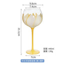 GobekUsa Hand Painted Glass Goblet: Creative Red Wine Glasses Cup for Wedding Party