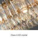 GobekUsa Gold Round/Oval Crystal Chandelier for Living & Dining Room