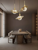GobekUsa Alabaster Marble Pendant Lights for Luxury Dining Room, Kitchen & Bar Décor